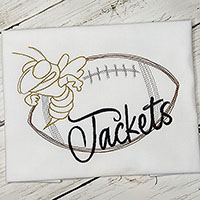 Jackets Football Embroidery Design